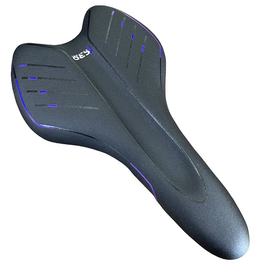 ASIENTO BITTELI CRO CONFORT MTB NEGRO LINEAS AZUL