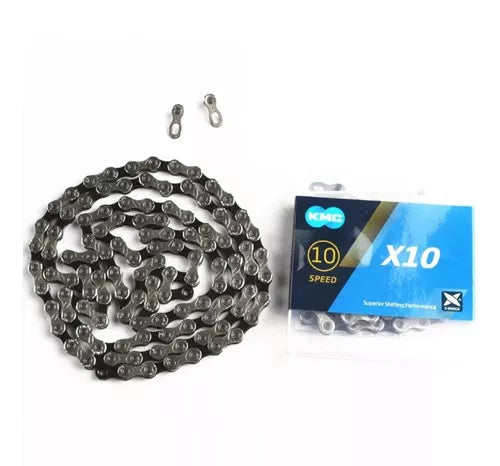 Cadena Kmc X10 Con Eslabón Rápido 10 Velocidade
