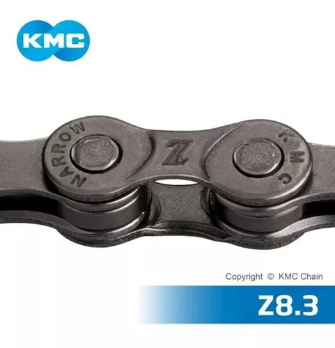 Cadena 8 Vel. Sincronizada Kmc Z8.3 116 Links Gris 1/2x3/32