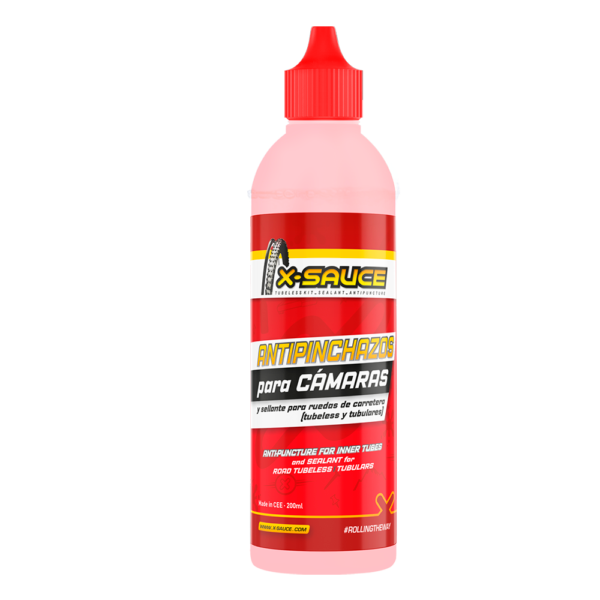 ANTI-PINCHAZOS PARA TODO TIPO DE CÁMARAS + TUBULARES Y TUBELESS DE CARRETERA 200 ML X-SAUCE