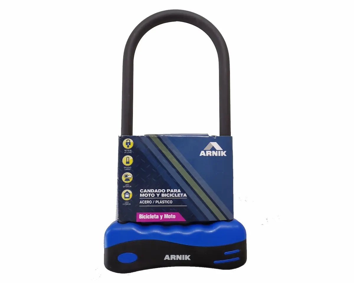 Candado U lock marca Arnik alta seguridad