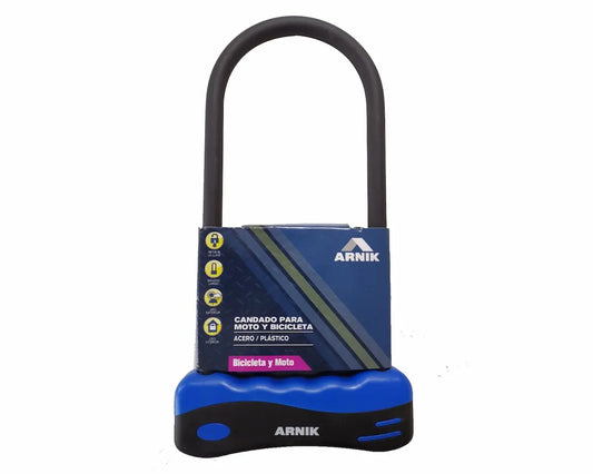 Candado U lock marca Arnik alta seguridad