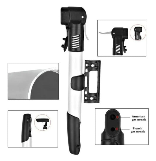 Bombin Mano Portatil Bicicleta Válvula Mtb/ Ruta