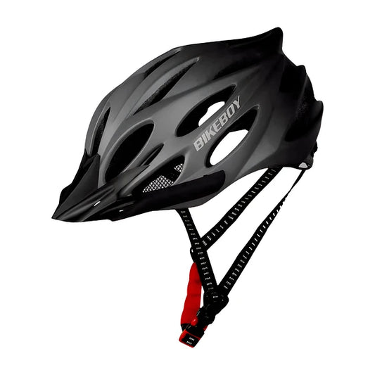 Casco Adulto Bikeboy Bicicleta Con Luz Trasera Gris
