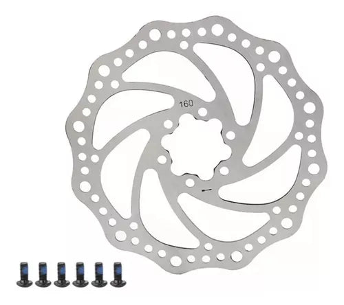 Disco De Freno Para Bicicleta Apernado 160 Mm 6 Pernos