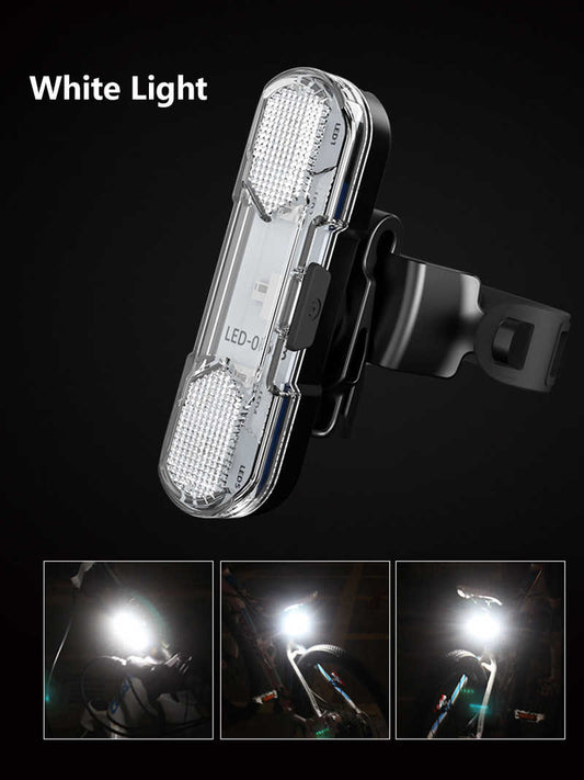 Luz Bicicleta Trasera, LED Roja, Recargable USB, 4 Efectos. Gira 360°